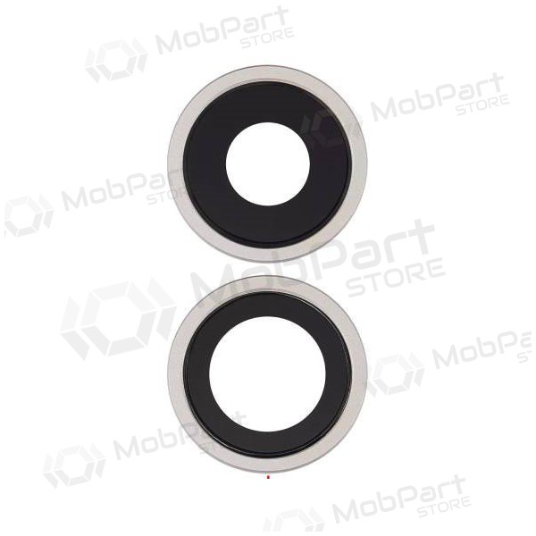 Apple iPhone 11 kaamera klaas (2tk) (hõbedased) (koos raamiga) Apple iPhone 11 kaamera klaas (2tk) (hõbedased) (koos raamiga)