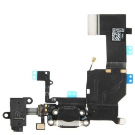 Apple iPhone 5C laadimispesa ja mikrofoni liides (laadimisliides) (must)