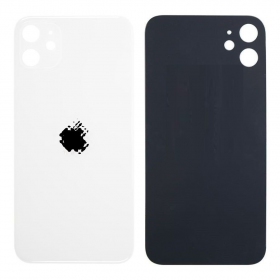 Apple iPhone 11 patareipesade kaas (tagakaas) (valged) (bigger hole for camera)