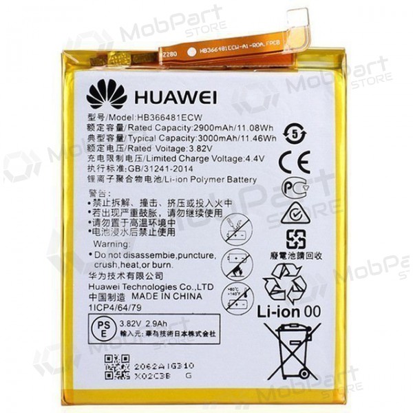 Huawei P9 / P9 Lite / P10 Lite / P20 Lite / P8 Lite 2017 / P smart / Honor 8 / Honor 5c / Honor 7 Lite / Y6 2018 / Y7 2018 / Y7 2019 patarei / aku (3000mAh) (service pack) (originaalne) Huawei P9 / P9 Lite / P10 Lite / P20 Lite / P8 Lite 2017 / P smart / Honor 8 / Honor 5c / Honor 7 Lite / Y6 2018 / Y7 2018 / Y7 2019 patarei / aku (3000mAh) (service pack) (originaalne)