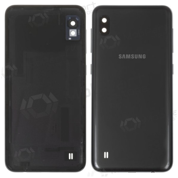 Samsung A105 Galaxy A10 2019 patareipesade kaas (tagakaas) (mustad) (kasutatud grade C, originaalne)