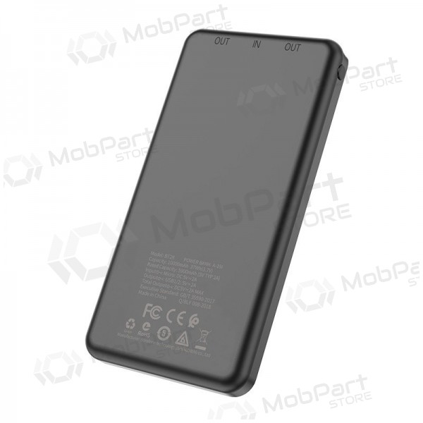 Väline patarei / aku Power Bank Borofone BT28 Ultra Slim 10000mAh must Väline patarei / aku Power Bank Borofone BT28 Ultra Slim 10000mAh must