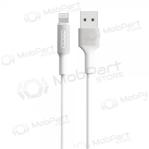 USB kaabel Borofone BX1 Lightning 1.0m (valged)