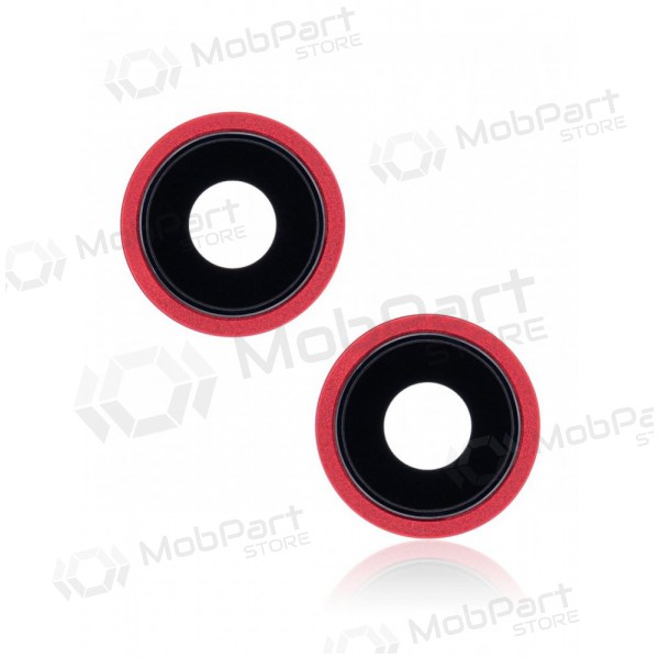Apple iPhone 13 mini kaamera klaas (2tk) (punane) (koos raamiga)