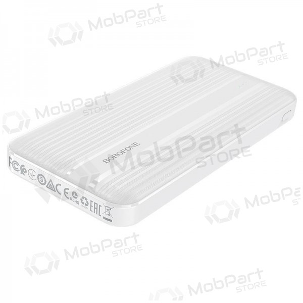 Väline patarei / aku Power Bank Borofone BJ9 Type-C PD+Quick Charge 3.0 (3A) 10000mAh valge Väline patarei / aku Power Bank Borofone BJ9 Type-C PD+Quick Charge 3.0 (3A) 10000mAh valge