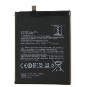 Xiaomi Redmi Mi A2 / Mi 6X patarei / aku (BN36) (3010mAh)