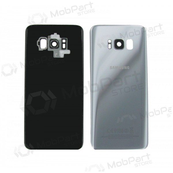 Samsung G955F Galaxy S8 Plus patareipesade kaas (tagakaas) hõbedased (Arctic silver) (kasutatud grade B, originaalne)