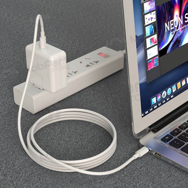 USB kaabel Borofone BX44 Type-C - Type-C 100W 1.0m (valged)