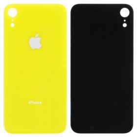 Apple iPhone XR patareipesade kaas (tagakaas) (kollane) (bigger hole for camera)