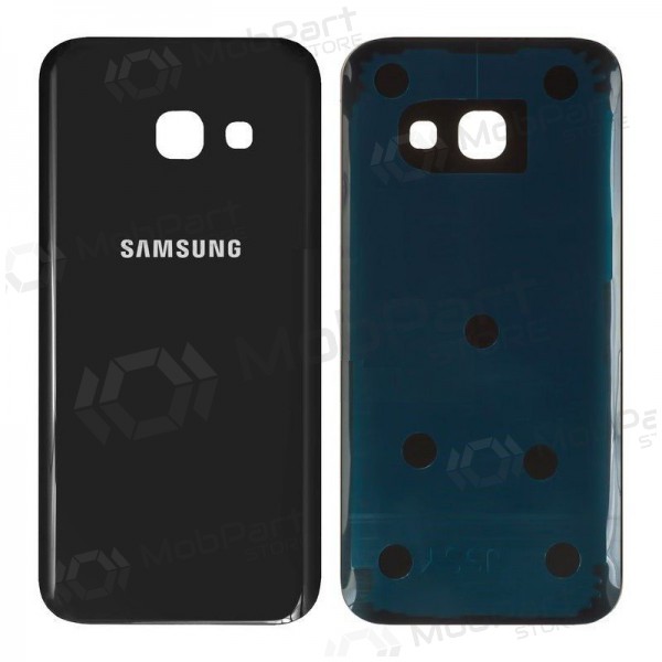 Samsung A320 Galaxy A3 2017 patareipesade kaas (tagakaas) (mustad) (kasutatud grade C, originaalne)
