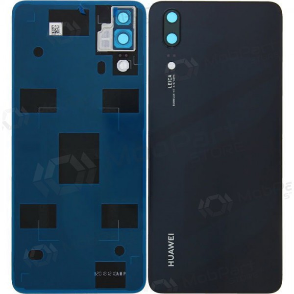 Huawei P20 patareipesade kaas (tagakaas) (mustad) (kasutatud grade C, originaalne)