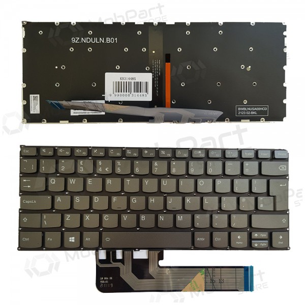 Lenovo Yoga 730-13IKB, 730-15IKB, UK, su pašvietimu klaviatuur