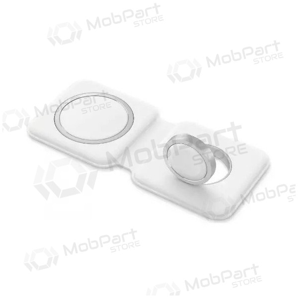 Laadija juhtmeta 2in1 Smart Phone, Watch MagSafe 10W (valged)