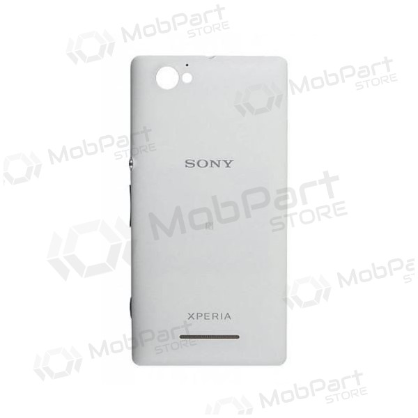 Sony Xperia M patareipesade kaas (tagakaas) (valged) (kasutatud grade A, originaalne)