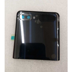 Samsung F700 Galaxy Z Flip patareipesade kaas (tagakaas) (mustad) (kasutatud grade B, originaalne)