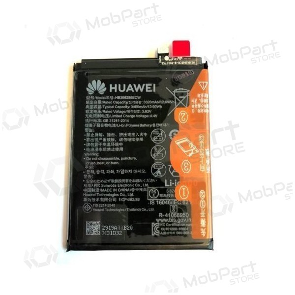 Huawei P Smart 2019 / Honor 10 Lite patarei / aku (HB396286ECW) (3400mAh) (service pack) (originaalne)