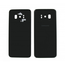 Samsung G955F Galaxy S8 Plus patareipesade kaas (tagakaas) mustad (Midnight black) (kasutatud grade C, originaalne)
