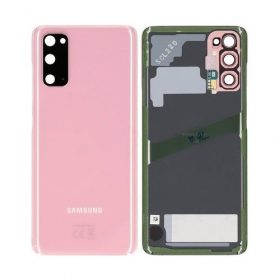 Samsung G981F / G980 Galaxy S20 patareipesade kaas (tagakaas) roosi värvi (Cloud Pink) (kasutatud grade B, originaalne)