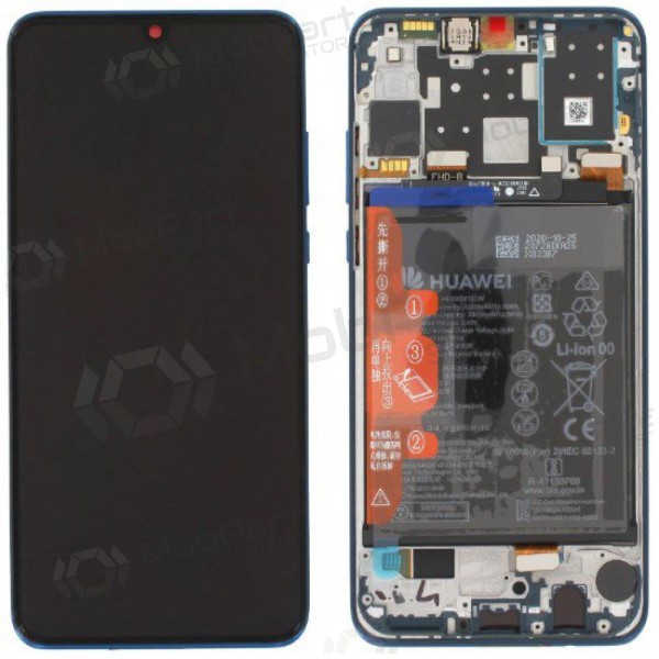 Huawei P30 Lite New Edition 2020 (02353FQE/02353DQS) ekraan (sinised) (koos raamiga ja patarei / aku) (service pack) (originaalne) Huawei P30 Lite New Edition 2020 (02353FQE/02353DQS) ekraan (sinised) (koos raamiga ja patarei / aku) (service pack) (originaalne)