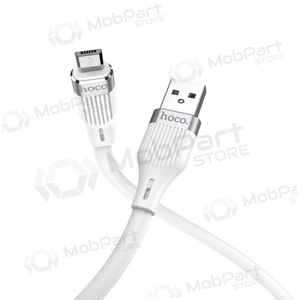 USB kaabel HOCO U72 lightning 1.2m silicone valged