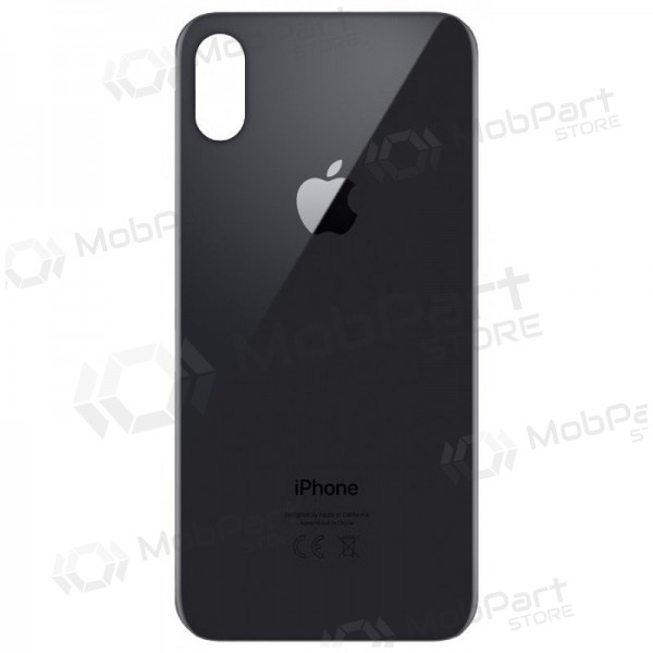 Apple iPhone X patareipesade kaas (tagakaas) hall (space grey) (bigger hole for camera) Apple iPhone X patareipesade kaas (tagakaas) hall (space grey) (bigger hole for camera)