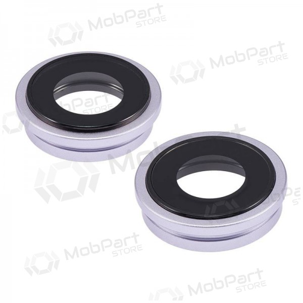 iPhone 14 / 14 Plus kaamera klaas (2tk) (purpurinis) (koos raamiga)