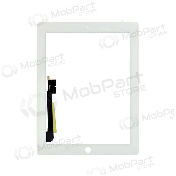 Apple iPad 3 / iPad 4 puutetundlik klaas (valged)