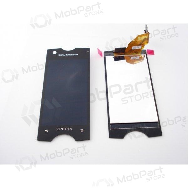 Sony Xperia Ray ST18 ekraan (koos raamiga) (mustad) - Premium