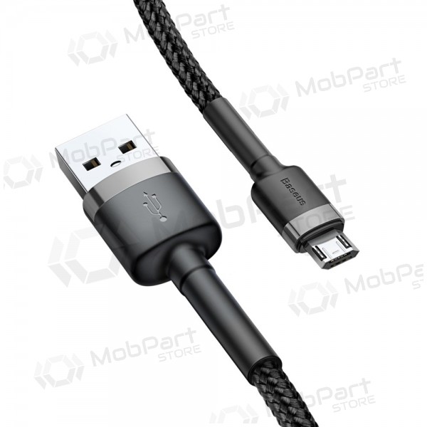 USB kaabel Baseus Cafule microUSB 1.0m 2.4A (hall-mustad) CAMKLF-BG1