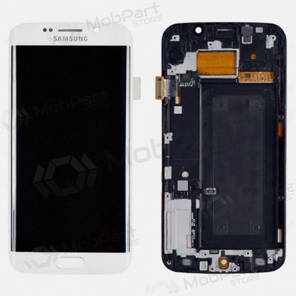 Samsung G925F Galaxy S6 Edge ekraan (valged) (koos raamiga) (service pack) (originaalne) Samsung G925F Galaxy S6 Edge ekraan (valged) (koos raamiga) (service pack) (originaalne)