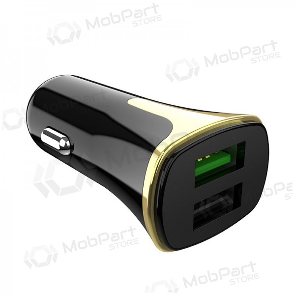 Laadija automobilinis Hoco Z31 Quick Charge 3.0 (3.4A) x 2 USB (mustad)