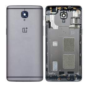 OnePlus 3 / 3T patareipesade kaas (tagakaas) hall (Gunmetal) (kasutatud grade B, originaalne)