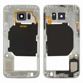 Samsung G920F Galaxy S6 sisemine korpus (valged) (kasutatud Grade B, originaalne)