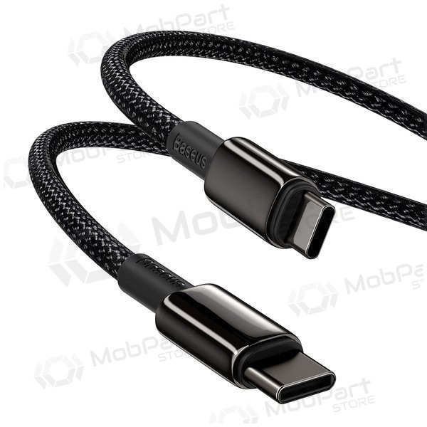USB kaabel Baseus Tungsten Gold Fast Data Type-C - Type-C 100W 1.0m (mustad) CATWJ-01 USB kaabel Baseus Tungsten Gold Fast Data Type-C - Type-C 100W 1.0m (mustad) CATWJ-01