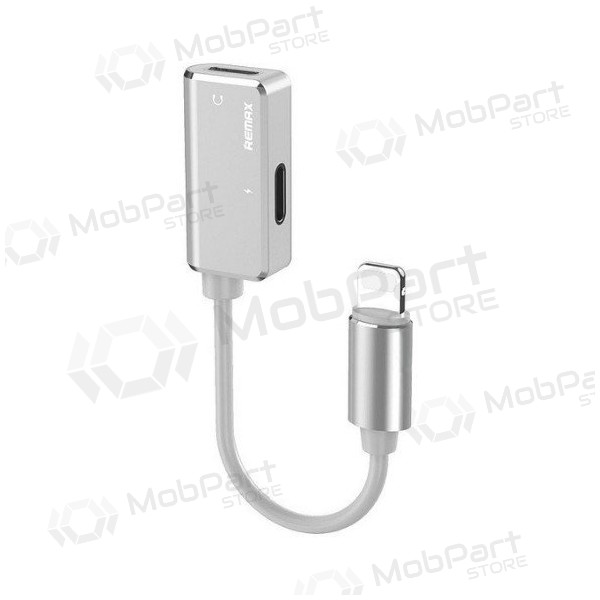 Adapter Remax RL-LA02i iš Lightning į 2X Lightning (valged)