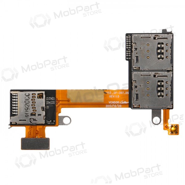 Sony Xperia M2 Dual D2302 / D2303 / D2305 / D2306 SIM ja microSD kaarts lizdo liides