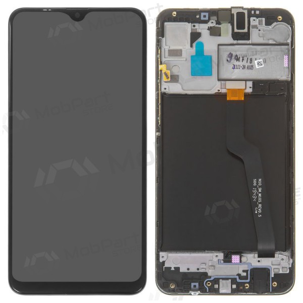 Samsung A105 Galaxy A10 ekraan (Dual SIM) (mustad) (koos raamiga) (service pack) (originaalne)