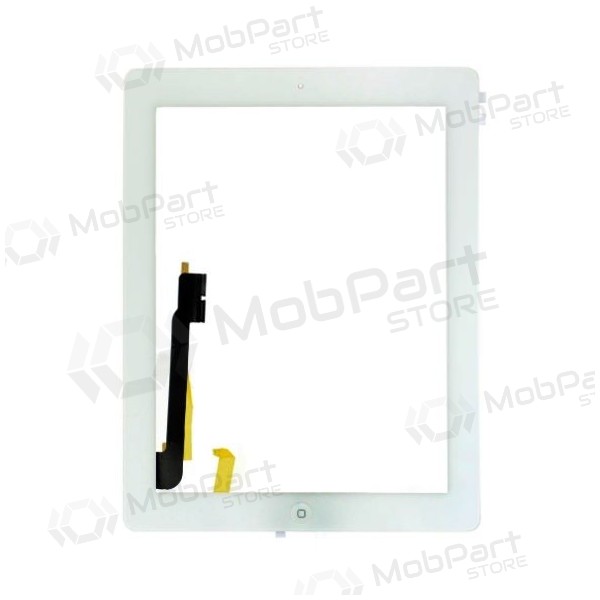 Apple iPad 4 puutetundlik klaas HOME nupu ja hoidikutega (valged) Apple iPad 4 puutetundlik klaas HOME nupu ja hoidikutega (valged)