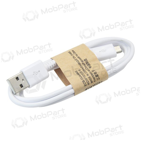 USB kaabel microUSB (valged) 1.0m