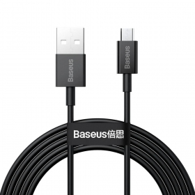 USB kaabel Baseus Superior microUSB 2A 2.0m (mustad) CAMYS-A01