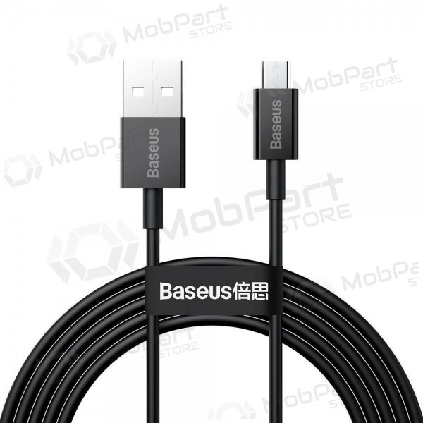 USB kaabel Baseus Superior microUSB 2A 2.0m (mustad) CAMYS-A01