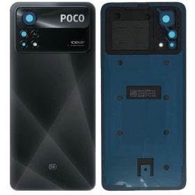 Xiaomi Poco X4 Pro 5G patareipesade kaas (tagakaas) (mustad) (originaalne) (service pack)