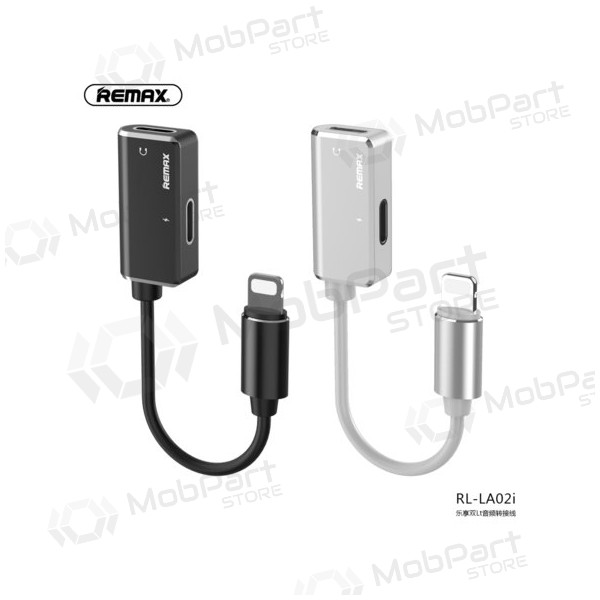 Adapter Remax RL-LA02i iš Lightning į 2X Lightning (valged)