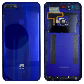 Huawei Y7 2018 patareipesade kaas (tagakaas) (sinised) (kasutatud grade C, originaalne)