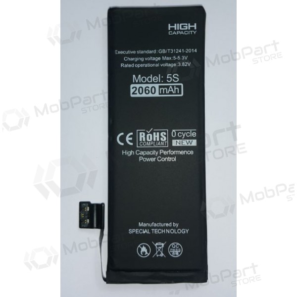 Apple iPhone 5S / 5C patarei / aku (suurendatud mahtuvusega) "Di-Power" (2060mAh)