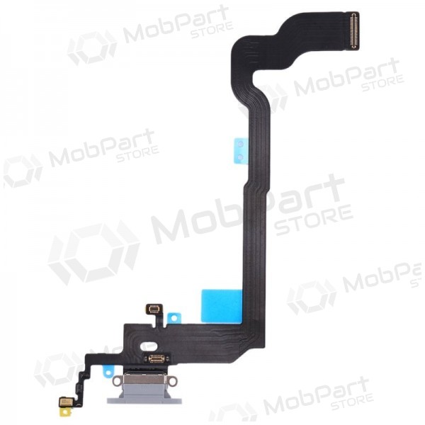 Apple iPhone X laadimispesa ja mikrofoni liides (laadimisliides) (hõbedane)