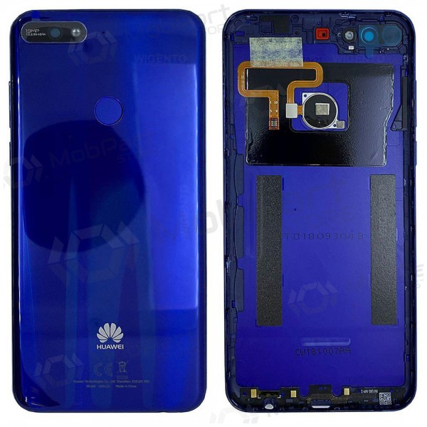 Huawei Y7 2018 patareipesade kaas (tagakaas) (sinised) (kasutatud grade A, originaalne)