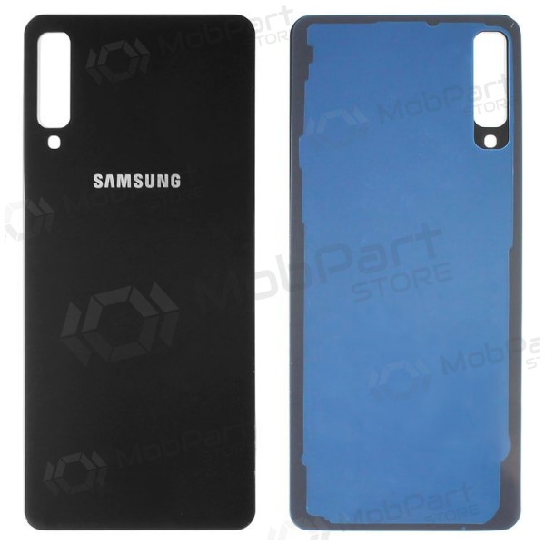 Samsung A750 Galaxy A7 (2018) patareipesade kaas (tagakaas) (mustad)
