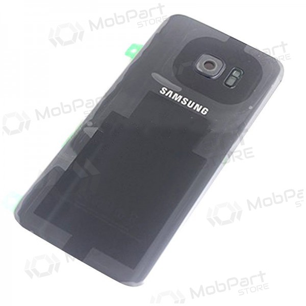 Samsung G935F Galaxy S7 Edge patareipesade kaas (tagakaas) (mustad) (kasutatud grade B, originaalne)
