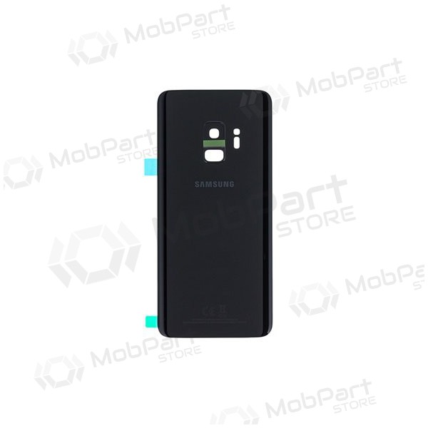 Samsung G960F Galaxy S9 patareipesade kaas (tagakaas) mustad (Midnight Black) (kasutatud grade C, originaalne)